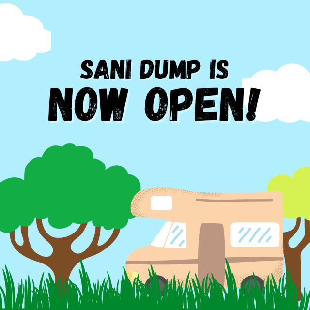 SANI DUMP IS NOW OPEN!